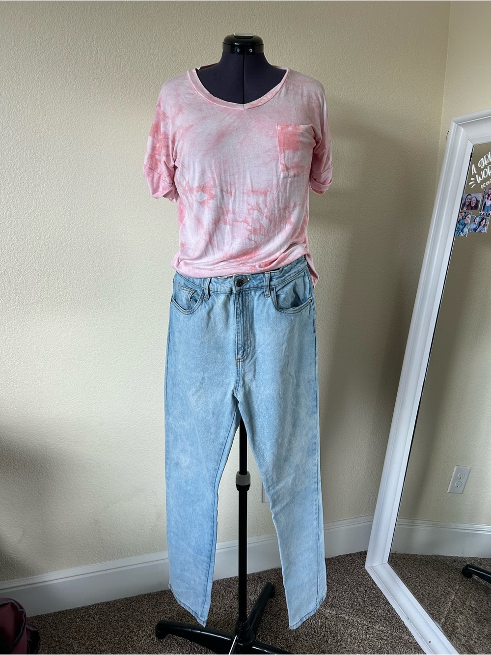 Cotton On Light Wash Boyfriend Jeans - Light Blue